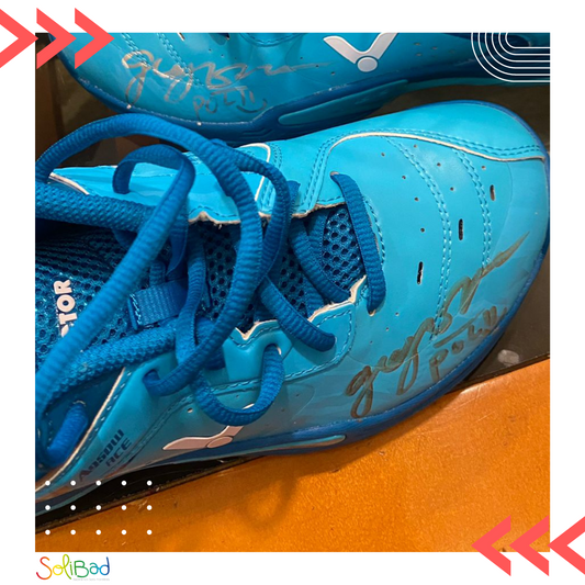 2- Signed shoes by Greysia Polii, Olympic Gold Medalist in 2021